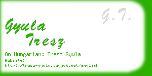 gyula tresz business card